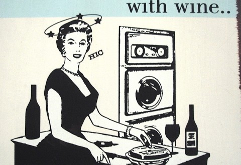 i love to imagen vino y mujer